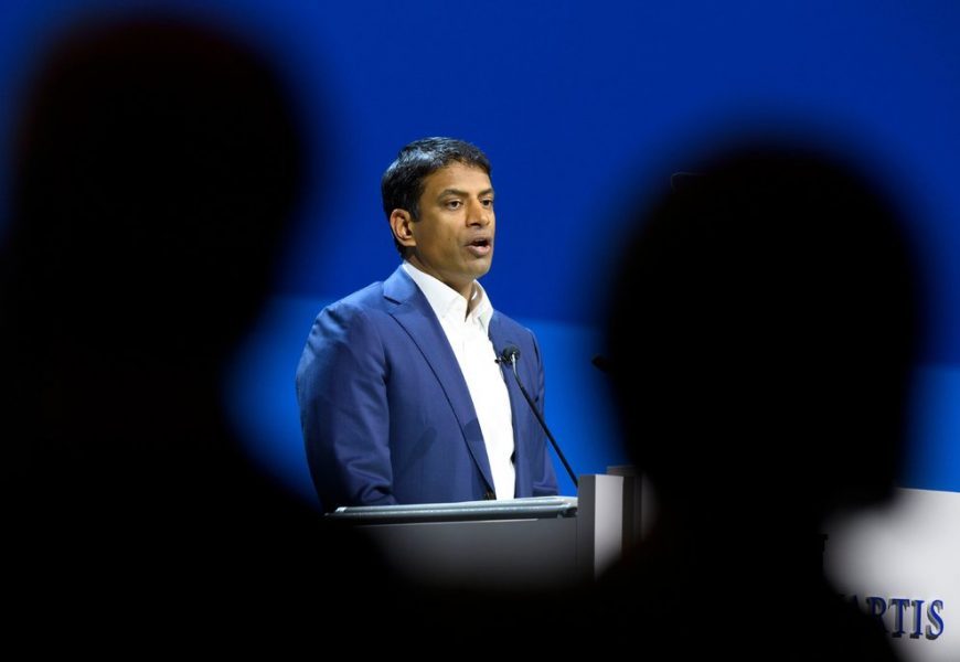 Novartis CEO Narasimhan Defends Company’s Decision to Withhold False Data From the FDA